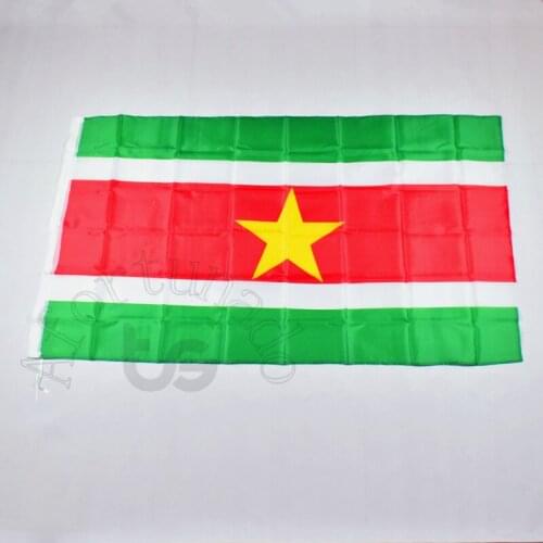 Suriname 90*150cm flag Banner 3x5 Foot Hanging for meet,Parade,party.Hanging,decoration