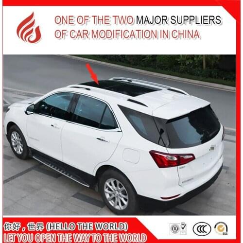 Hot sale aluminium alloy Sticker install side rail bar roof rack for Equinox 2016 2017 2018