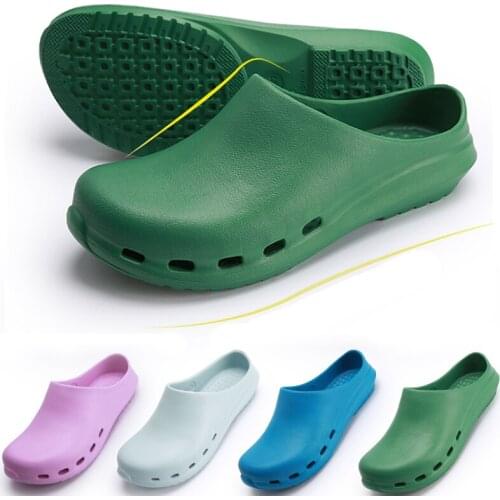 Surgical Sandal Shoes Medical Slippers Doctors Nurses Working Shoes Women Men Anti-slip Operating Room Lab Slippers Waterproof