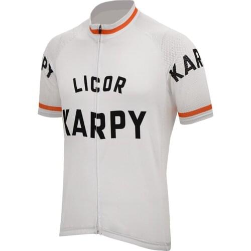 Licor karpy cycling jersey men short sleeve summer bike wear white jersey road jersey cycling clothing bicycle clothes wholesale