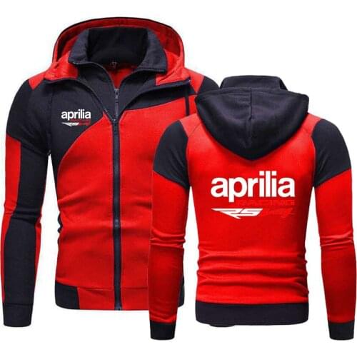 Aprilia Racing RSV4 2021 Men New Harajuku Sweatshirt Spring Autumn Fleece Hoody Cotton Zipper Hoodies Jacket Male Clothing