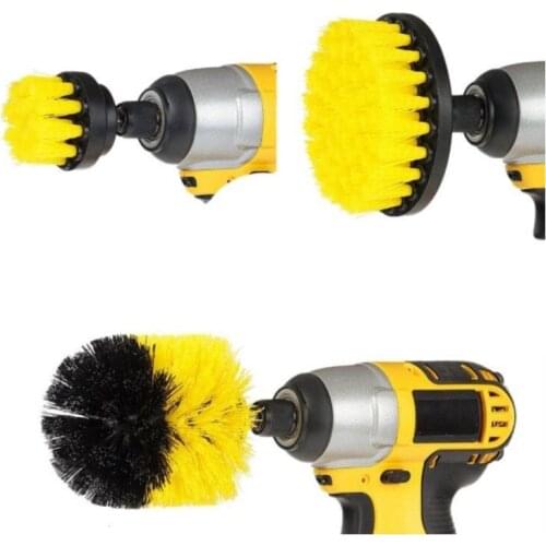 Drill Brush Set Car Cleaning Tools Useful Scrubber Household Accessories For Kitchen Convenience Bathroom Floor Tile Washing
