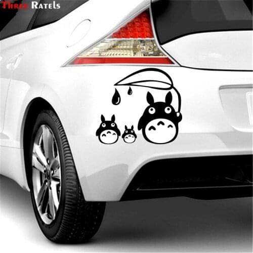Three Ratels FD33 Totoro Sticker Studio Ghibli Wall Laptop Die Cut White Car Sticker Decal for Wall Suitcase Door Kids Room
