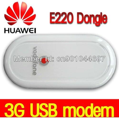 UNLOCKED HUAWEI E220 3G HSDPA USB MODEM 7.2Mbps for Google Android Tablet PC E220 USB DONGLE MOBILE BROADBAND Free Shipping