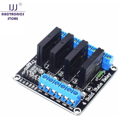 5V 4 Channel OM-RONN SSR High Level Solid State Relay Module For Arduino 250V2A