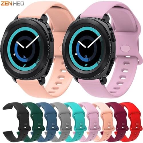20mm Silicone Band Strap For Samsung Gear Sport/Gear S2 Classic Replacement Watchband For Huawei Watch GT2 42mm