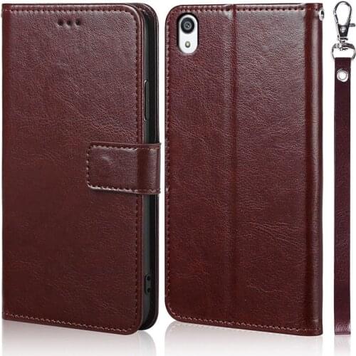 Luxury Leather Flip Book Case for Sony Xperia Z5 Compact Mini E5803 E5823 Z5 Premium Plus E6853 E6883 Phone Cover