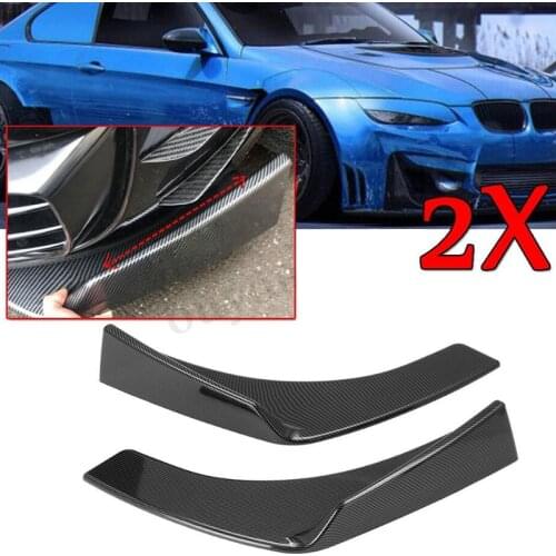 Carbon Fiber Front Deflector Spoiler Splitter Diffuser Bumper Lip Universal