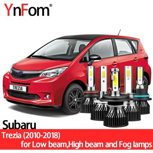 YNFOM LED headlights kit for Subaru Trezia NCP/NSP 2010-2018 low light,high light,fog lamp,car accessories,car headlight bulbs