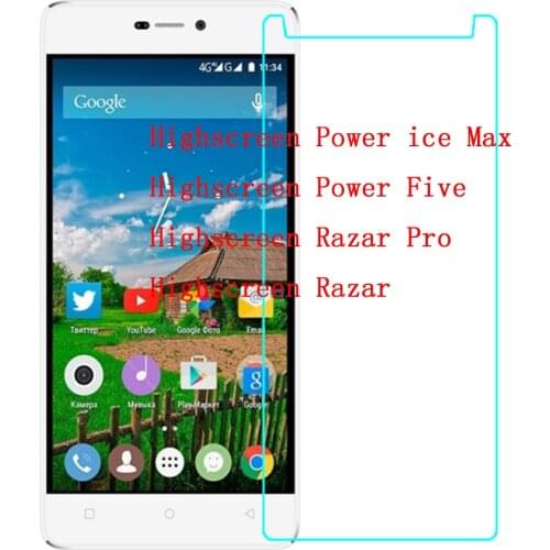 Tempered Glass for Highscreen Power Five Protective Film Screen Protector for Highscreen Razar Pro / Power ice Max flim