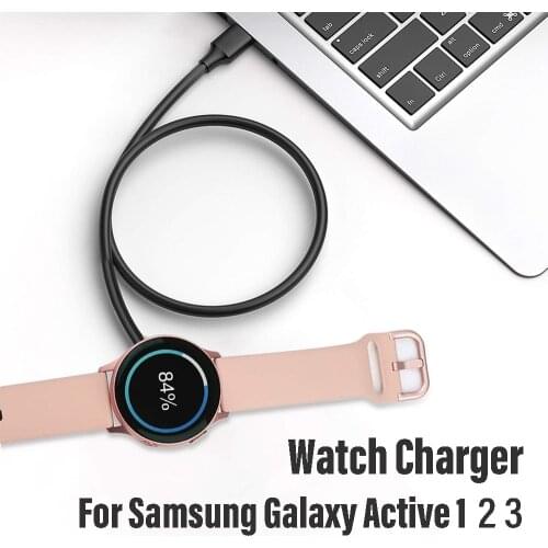 USB Charger Dock for Samsung Galaxy Active 1 2 3 Smart Watch Magnetic Fast Charging Cable Power Supply Adapter for Galaxy Active