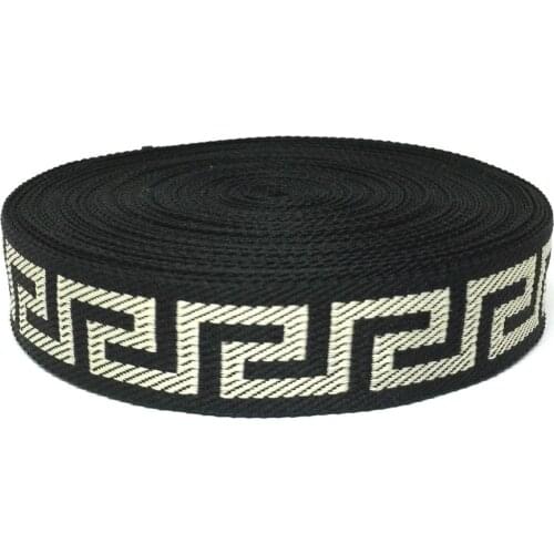 ZERZEEMOOY 2018 NEW 3/4'' 20mm 10yard/lots 100% Polyester Zakka Handmade Geometry Great Wall Woven Jacquard Ribbon Dog Lace