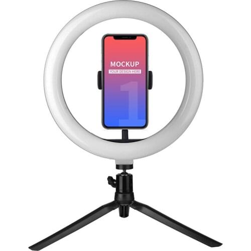 10 Inch LED Ring Light Beauty Fill-in Light Dimmable 3 Lighting Modes 3000K-6500K USB Powered for Live Selfie Makeup Photography