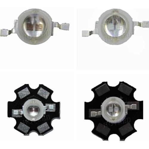 10pcs 3W Led Diode 3W 5W Light 2 Chips 3W 5W led diode Emitter Blue 450nm UV Diode 395nm IR 730nm 740nm high power UV lamp PCB