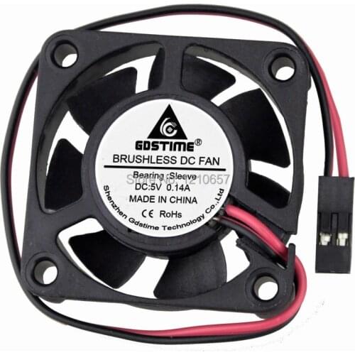 10 Pieces LOT Cooler 4cm 40mm x 10mm 4010s 2P 5V DC Computer Case Radiator Cooling Fan