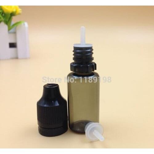 100pcs 15ml Plastic Bottles With chilproof cap,Tamper Evident Security Pressure rotary bottle,PET Clear Plastic Dropper Bottles