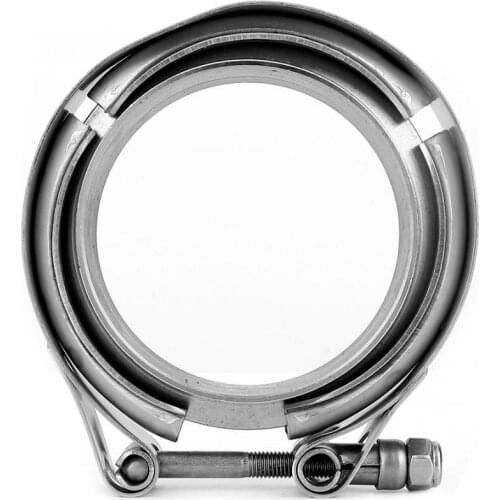 2.75 Inch Turbo Exhaust Down Pipe Stainless Steel V-Band Clamp 2pcs Flange Kit 304 stainless steel car accessories