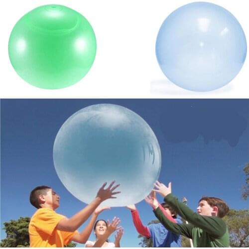 40cm Creative TPR Toy Bouncy Ball Inflatable Ball Water Bubble Ball for Children Adult Water Activities