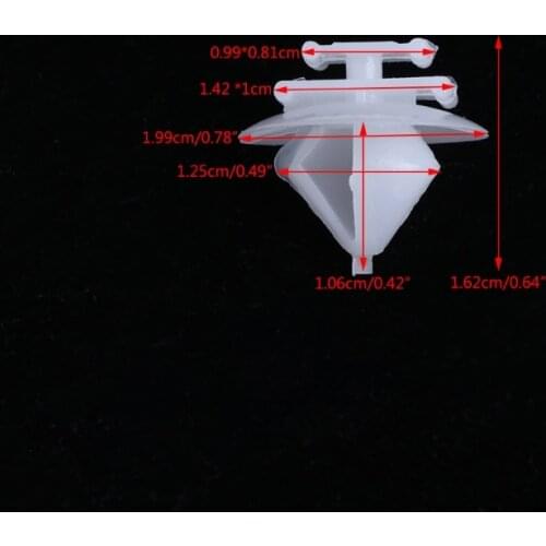 50 Pcs D-150 Door Trim Clips Panel Mounting Clips Holder For Citroen Peugeot 206