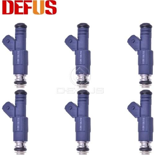 6x 0280155712 Fuel Injector Nozzle Bico For Saab Cadillac Catera Saab 900 9000 9-5 3.0l 2.5l 95-01 0 280 155 712 Injection Value