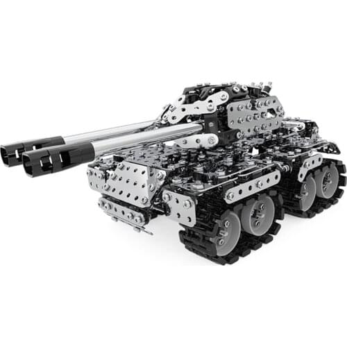 969Pcs DIY Stainless Steel 3D Assembly Puzzle Model Kit Handmade Crafts Personal Decoration For Over 6 - Tank