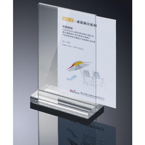 Free Shipping 10PCS/PACK Clear acrylic T-type table card advertising poster display stand holder racks A6(10*15cm)