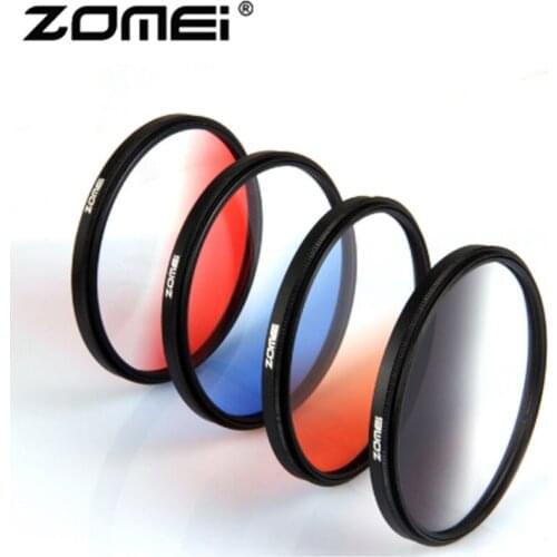 Camera Filter Zomei Slim Graduated Filter Kit Grey Blue Orange Red Lens 49mm 52mm 58mm 67mm 72mm 78mm 82mm For Canon Nikon DSLR