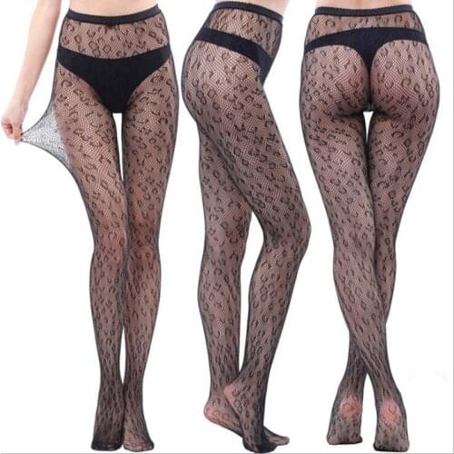 Hot New Fashion Women Female Pantyhose Thin Black Tight Stockings Jacquard Lace Hole Pantyhose