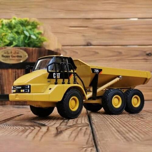 Diecast 1:50 CAT 725 Dump Truck Articulated Alloy Truck Model Metal Vehicle Collection Souvenir Ornaments Display Gift Toys