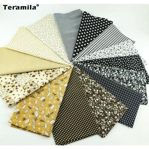 100% Cotton Fabric 14 Designs Mixed Telas Patchwork Fat Quarter Bundle Tilda Quilting Scrapbooking Patchwork 20CMx24CM