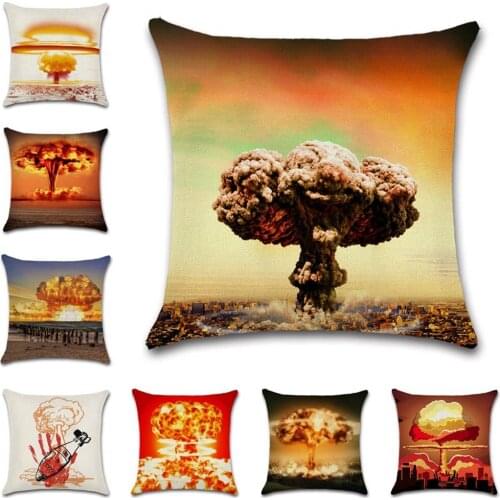 Love peace forever N-bomb pattern cotton linen cushion cover pillowcase decoration sweet home house sofa chair kids bedroom gift