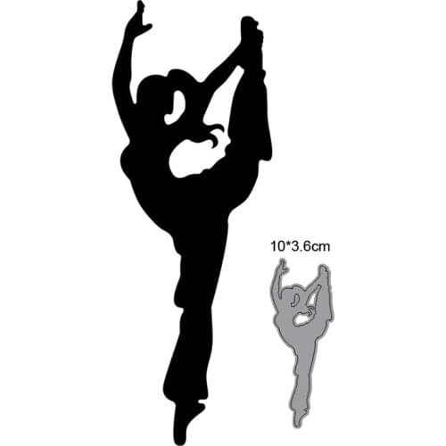 Woman Dancing Metal Cutting Dies Cut Die Mold Scrapbooking dies Decoration Paper Craft Embossing Dies New For 2021 Stencils dies