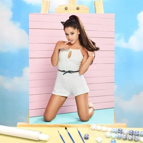 Ariana Grande Coloring By Numbers Painting Kit Acrylic Paints 50*70 Paiting By Numbers Decorative Paintings For Wholesale