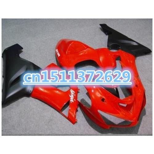 Fairings For Kawasaki ZX6R ZX-6R Ninja 636 05 06 2005 2006 ABS Plastic Motorcycle Fairing Kit Red Black