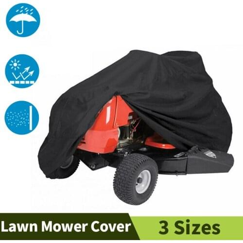 Garden Outdoor 3 Sizes Lawn Mower Cover Waterproof 210D Oxford Cloth Scraper Machine Dust Covers For Motorcycle Quad Bikes