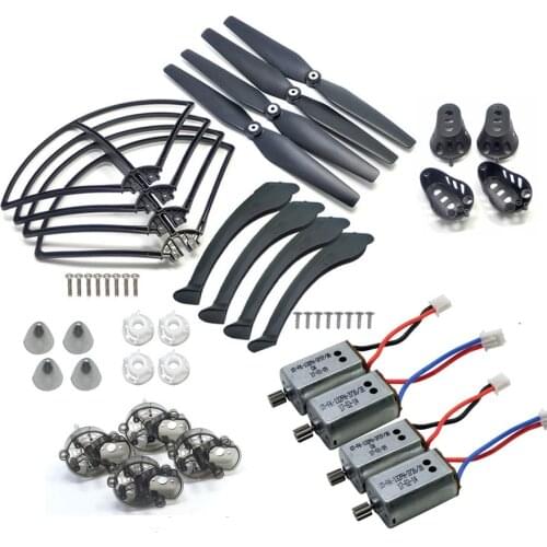 X8 Full Set Part for SYMA X8C X8W X8G X8HC X8HW X8HG Drone Propeller Landing Skid Frame Motor Cover Blade Cover Main Stand Acce