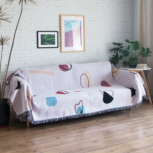 Pink Panther Style Sofa Throw Blanket Multifunction Sofa Decorative Tapestry Piano Cover Dust Cover Floor Tassel Mat Bed Sheet