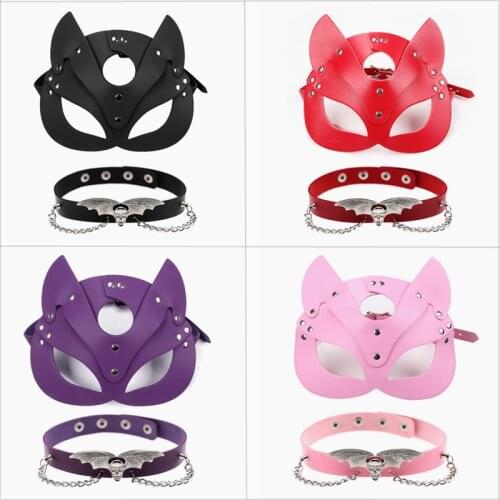Sex Mask Cat Half Mask bdsm Party Cosplay Sexy Costume slave Sexy Costume slave Stage performance Props sex toys for woman 18