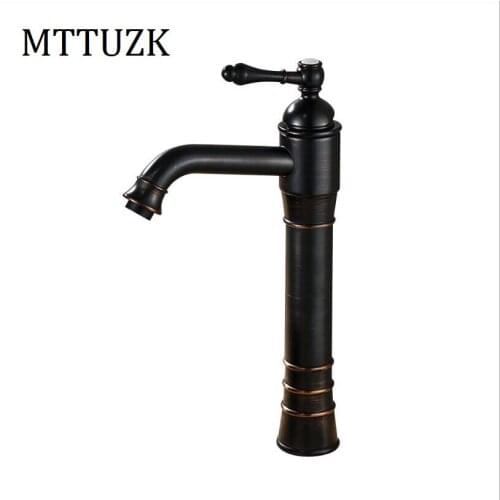Vidric Bathroom faucet oil bubed Copper for hot and cold water tap Sink faucet single handle single hole washing basin faucet