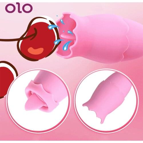 OLO Tongue Vibrators USB Vibrating Egg 11 Speeds G-spot Vagina Massage Oral Licking Clitoris Stimulator Sex Toys for Women