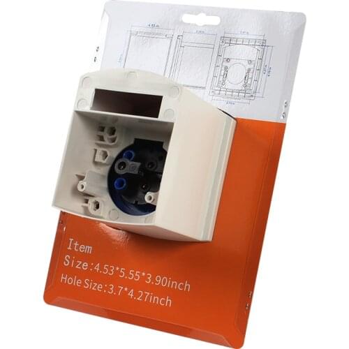 RV Camper Camping Car 220V-240V 16A External Embedded Hook Waterproof and Dirty Resistant Socket