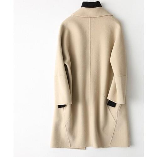 Wool Side Double Coat Female Long Jacket Autumn Winter Jacket Women Wool Coats and Jackets Women Korean Outwear MY4004 s s