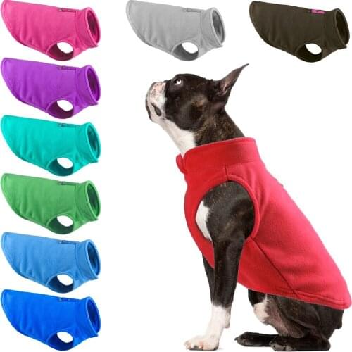 Winter Fleece Pet Dog Clothes Puppy Clothing French Bulldog Coat Pug Costumes Jacket for Cats Small Dogs Vest Dog Supplies