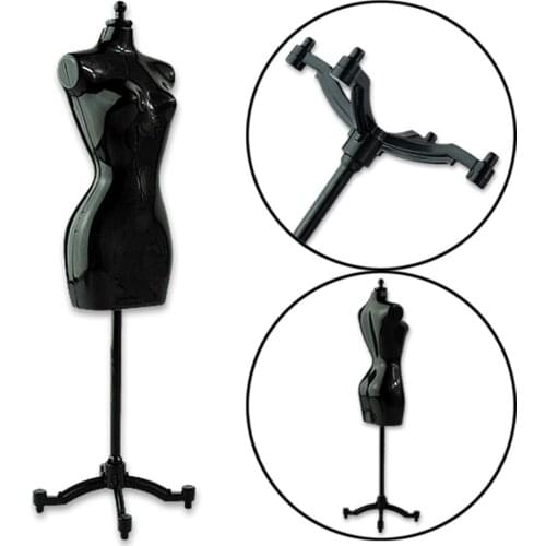 1PCS Black 22CM Model Stand For Doll Clothes Popular Display Holder For Toy Doll Clothes Gown Mini Stand Mannequin Model