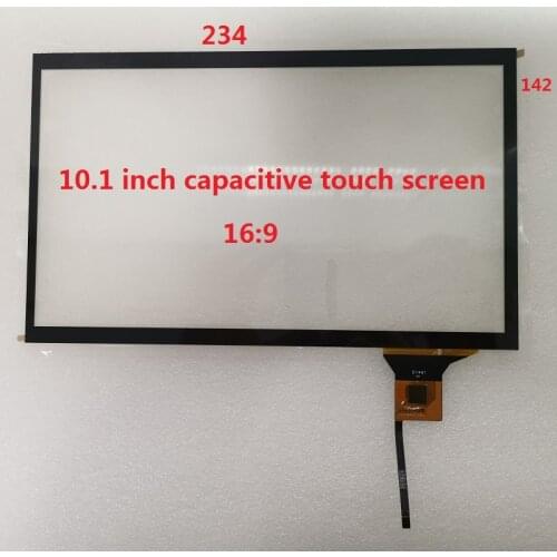 10.1 inch capacitive touch 16:9 support IIC I2C interface 10 point touch 6P cable for 1366X768 resolution LCD
