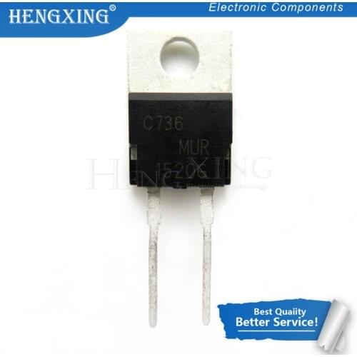 10pcs/lot MUR1520CT MUR1520G MUR1520 U1520 TO-220-2 200V 15A new original In Stock