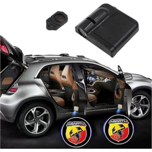 2pcs for ABARTH LED Car Door Welcome Light Logo Projector for Abarth