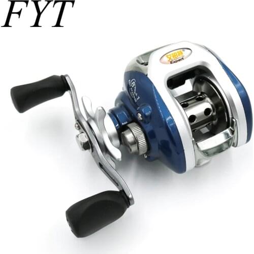 2018 New AF105L 8+1BB Ball Bearings Left Hand Low Profile Baitcasting Carp Fishing Reel High Speed Pesca 6.3:1 Blue Fly Fishing