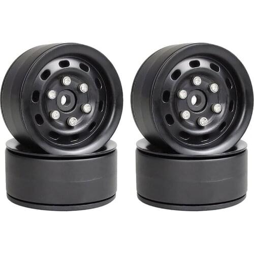 4pcs Heavy Duty 1.9" Beadlock Wheel Hub Wheel Rims for 1/10 Traxxas TRX4 Defender Axial SCX10 D90 RC Car Accessories