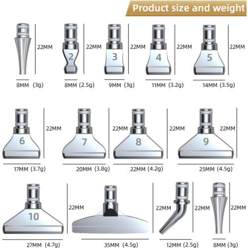 5/16 Pcs 3 Colors 5D Diamond Painting Tool Metal Point Drill Pen Heads Replacement Metal Multi Placer Tip Drill Pen Accessories